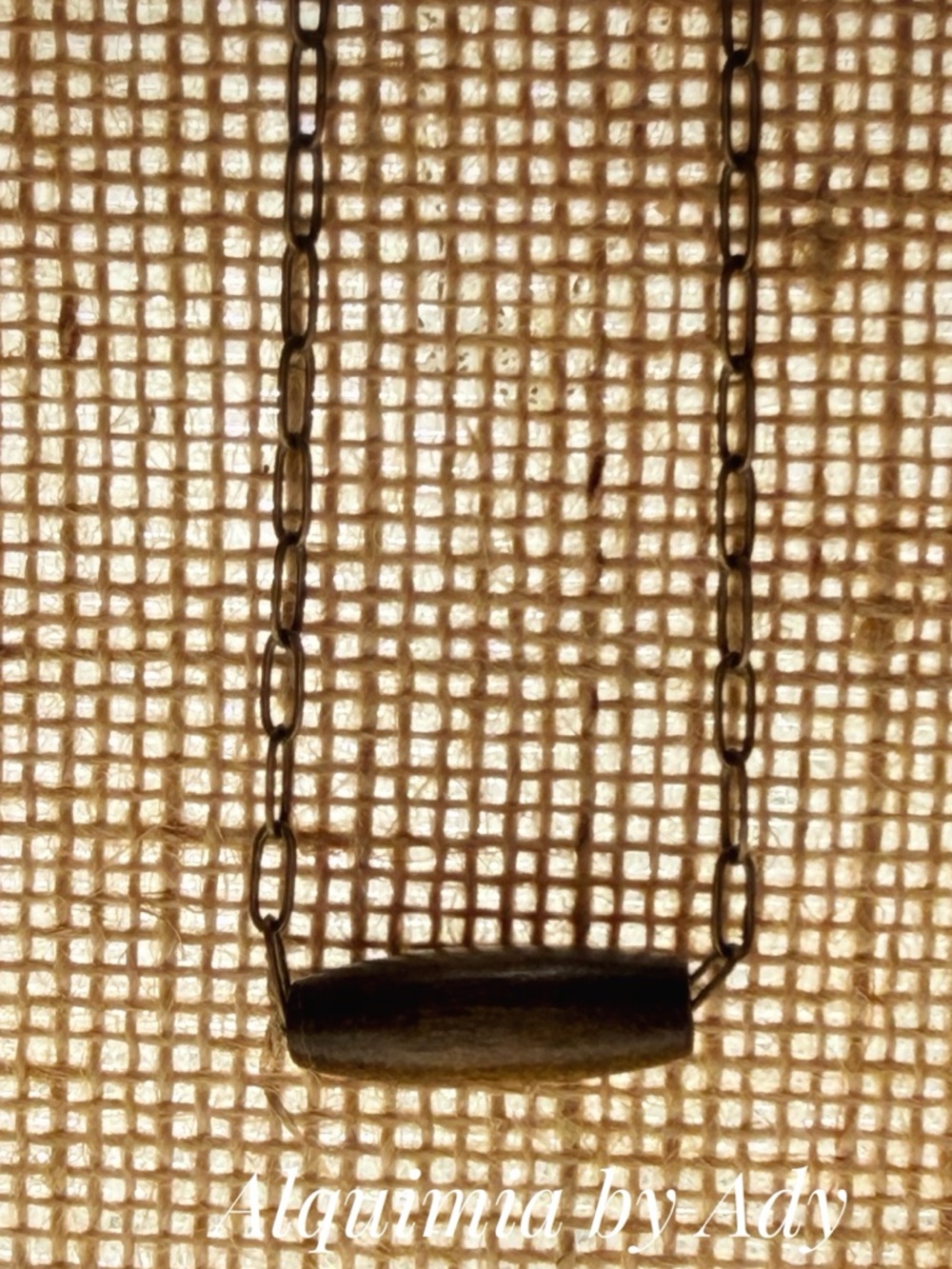 SIMPLE | WOOD 🪵 Bronze Bar Minimalist Necklace CHOKER